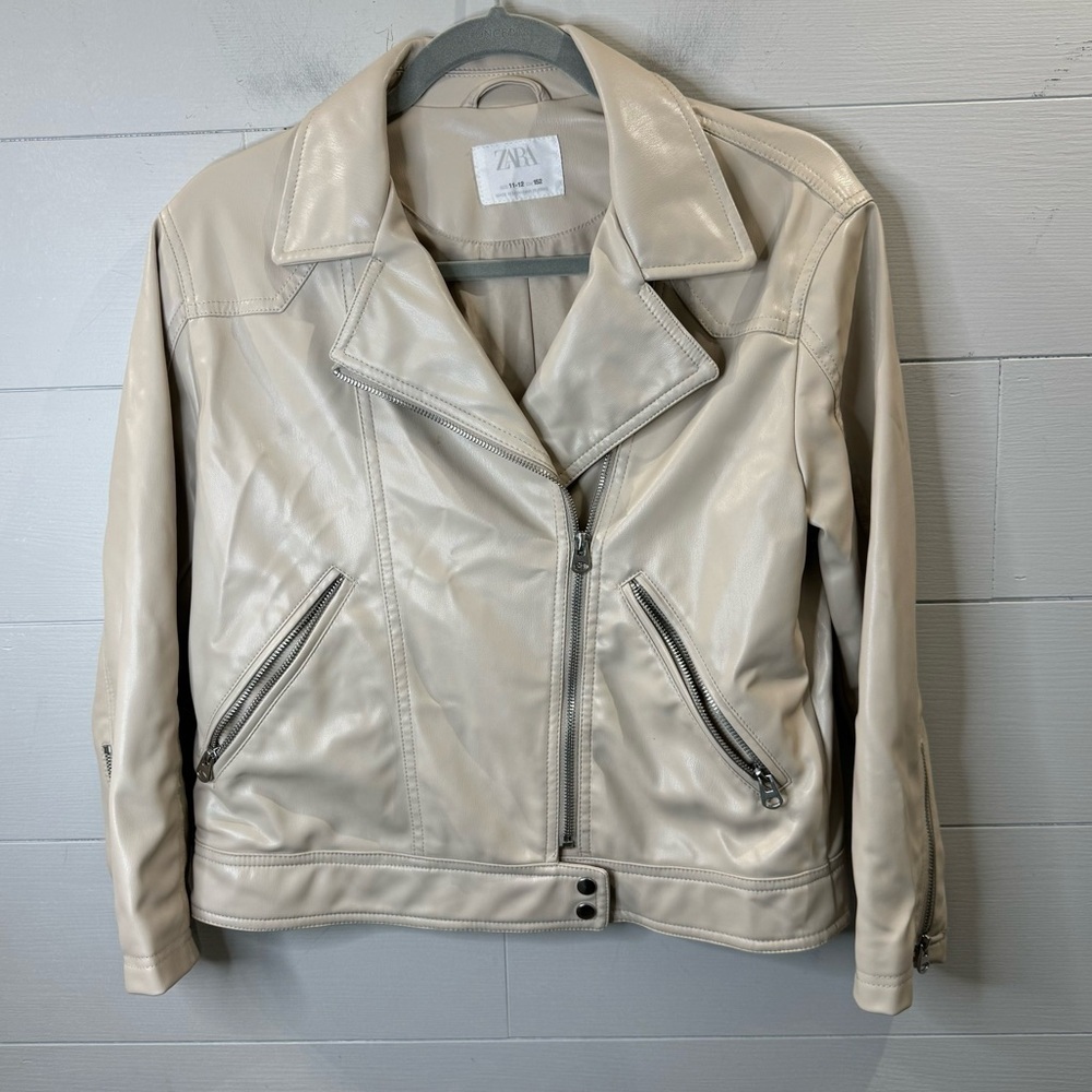 Zara | Girls Pleather Jacket Size 11/12